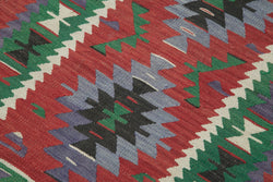 Collection of 2' 11'' x 4' - Anatolian Hand-Woven Kilim Rug in a gallery layout