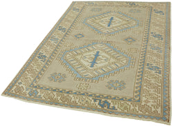 Collection of 4' 10'' x 6' 7'' Hand-Knotted Anatolian Rug in a gallery layout