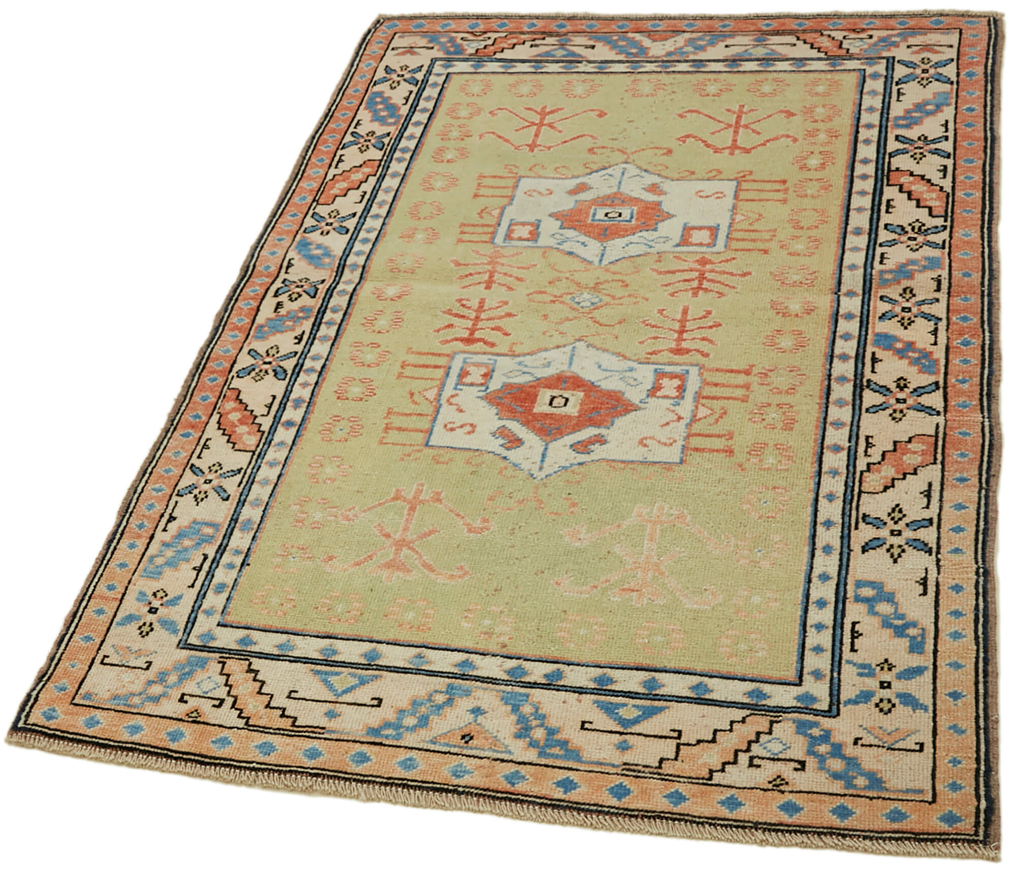 Collection of 3' 4'' x 5' Hand-Knotted Anatolian Turkish Rug in a gallery layout