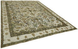 Collection of 9' 2'' x 12' Vintage Hand-Knotted Persian Rug in a gallery layout