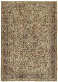 Collection of 8' 2'' x 11' 4'' Vintage Hand-Knotted Persian Rug in a gallery layout