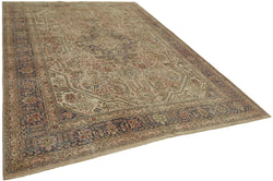 Collection of 8' 2'' x 11' 4'' Vintage Hand-Knotted Persian Rug in a gallery layout