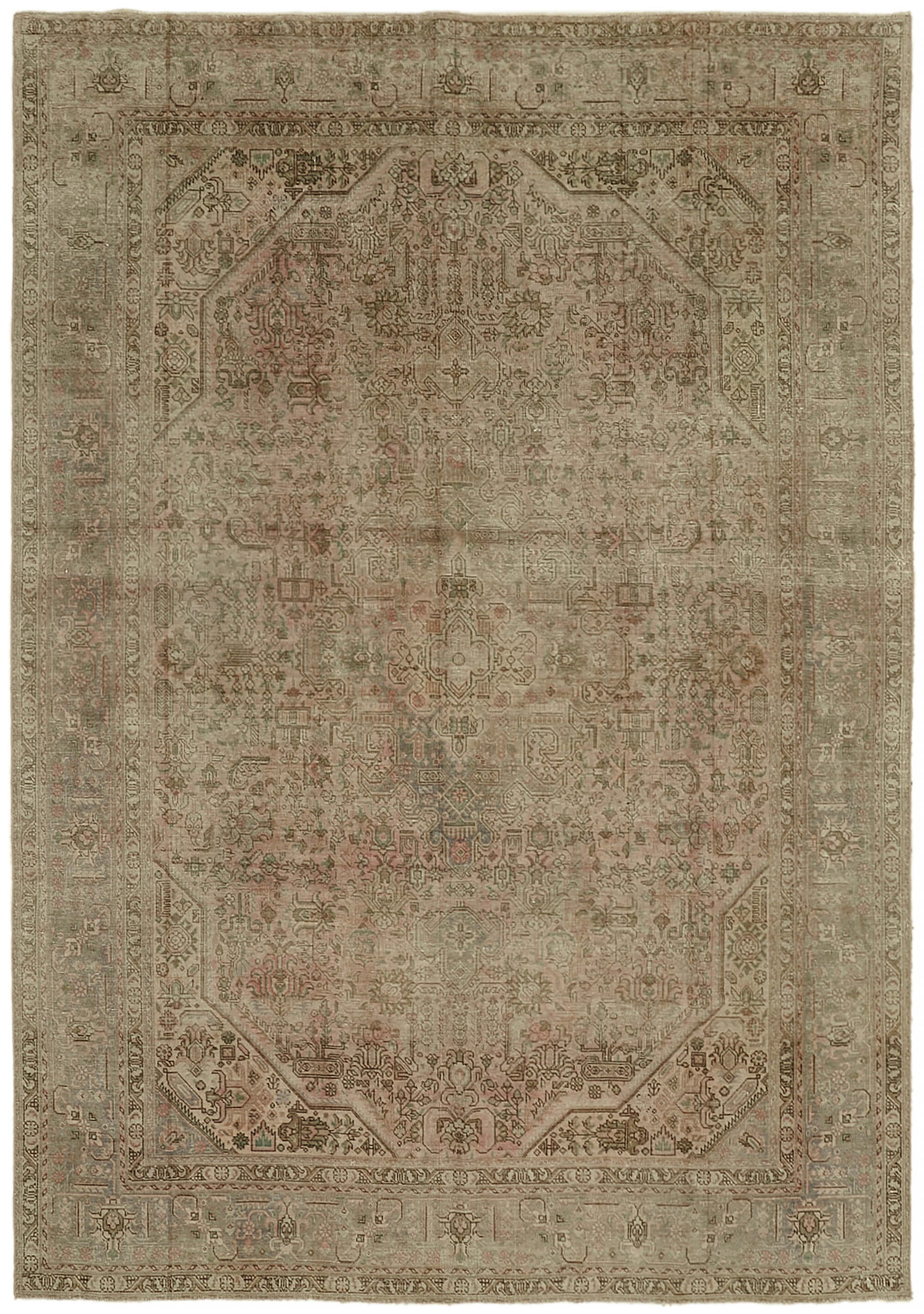 Collection of 7' 10'' x 11' 1'' Vintage Hand-Knotted Persian Rug in a gallery layout