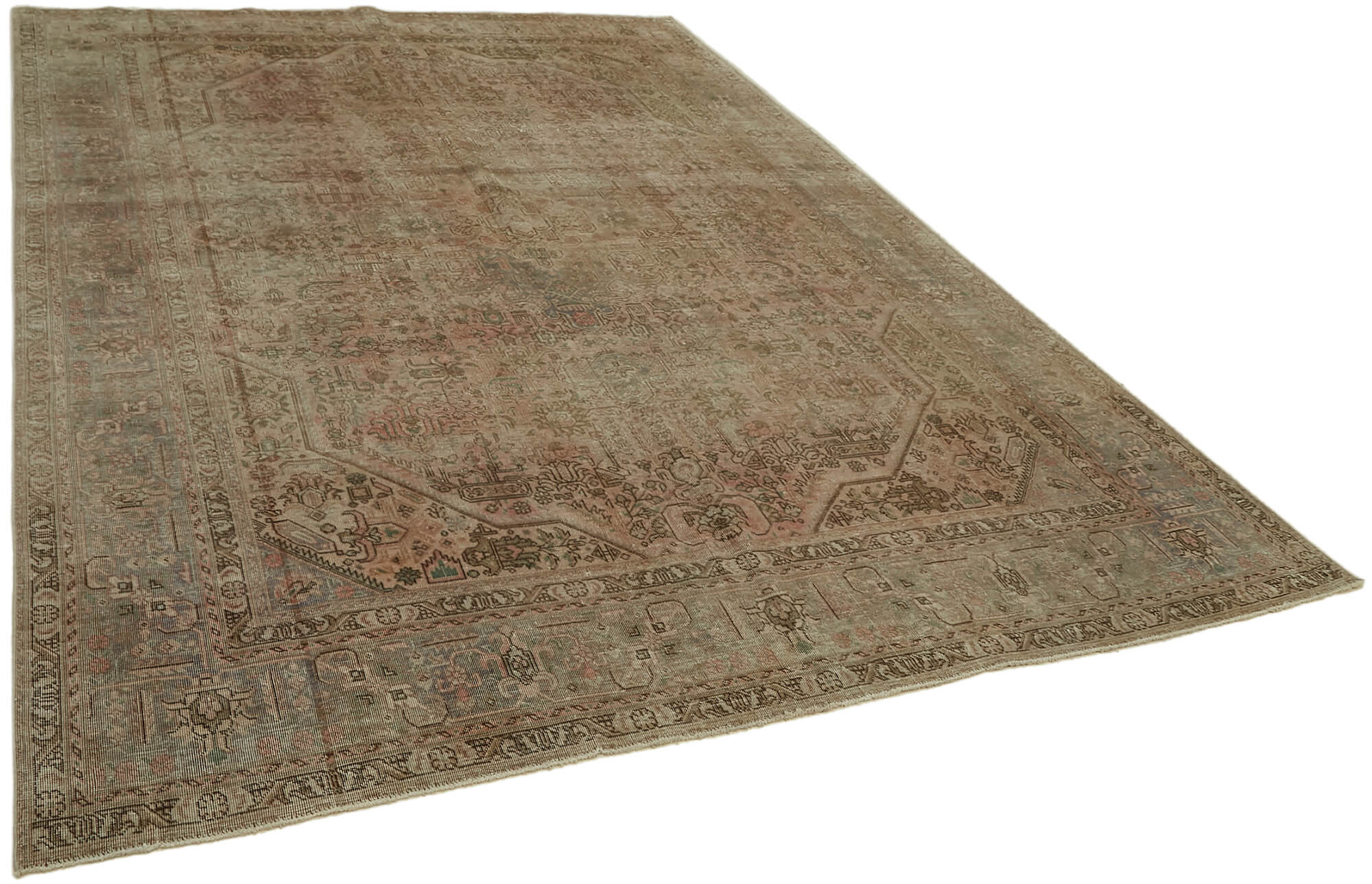 Collection of 7' 10'' x 11' 1'' Vintage Hand-Knotted Persian Rug in a gallery layout