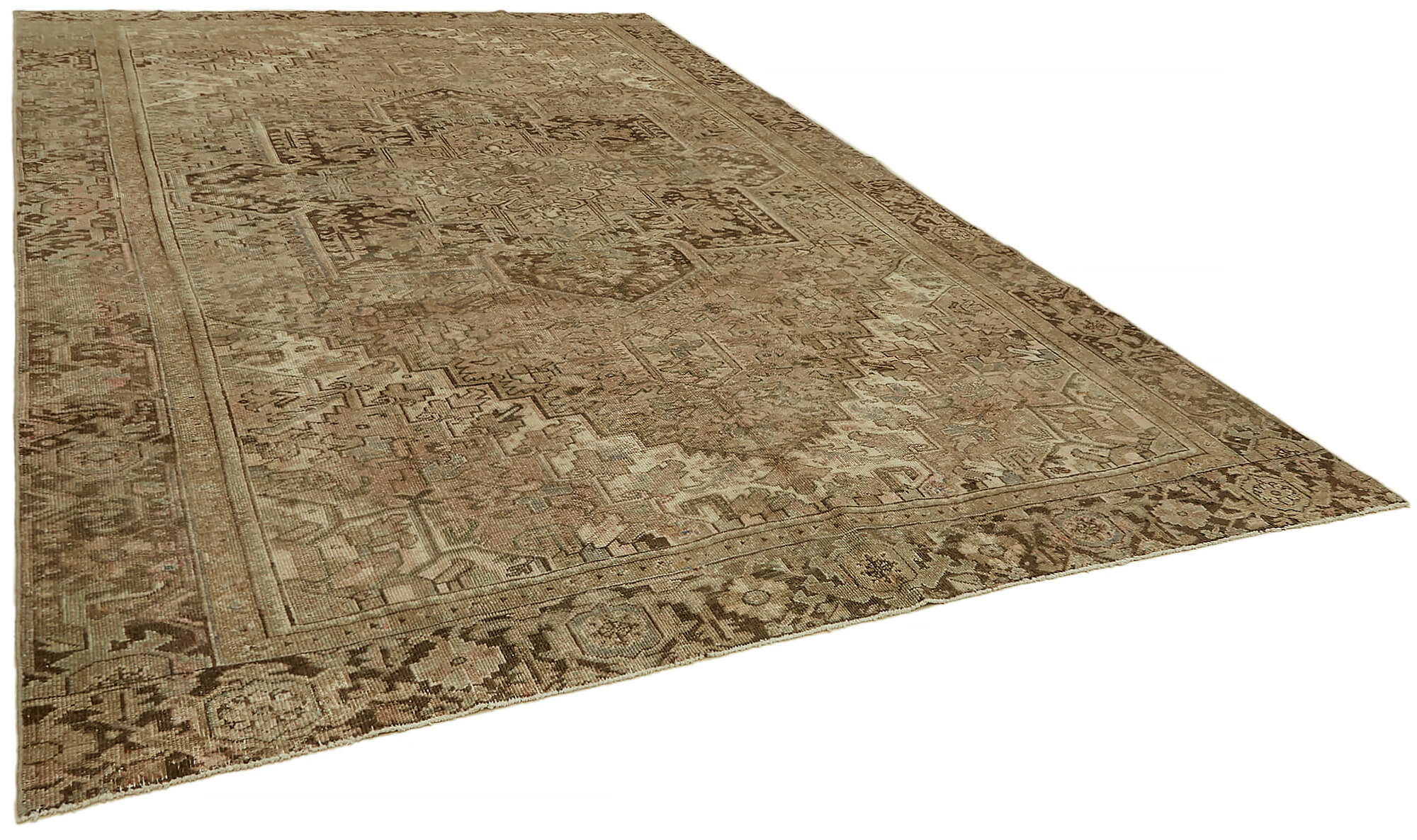 Collection of 9' 4'' x 13' Vintage Hand-Knotted Persian Rug in a gallery layout