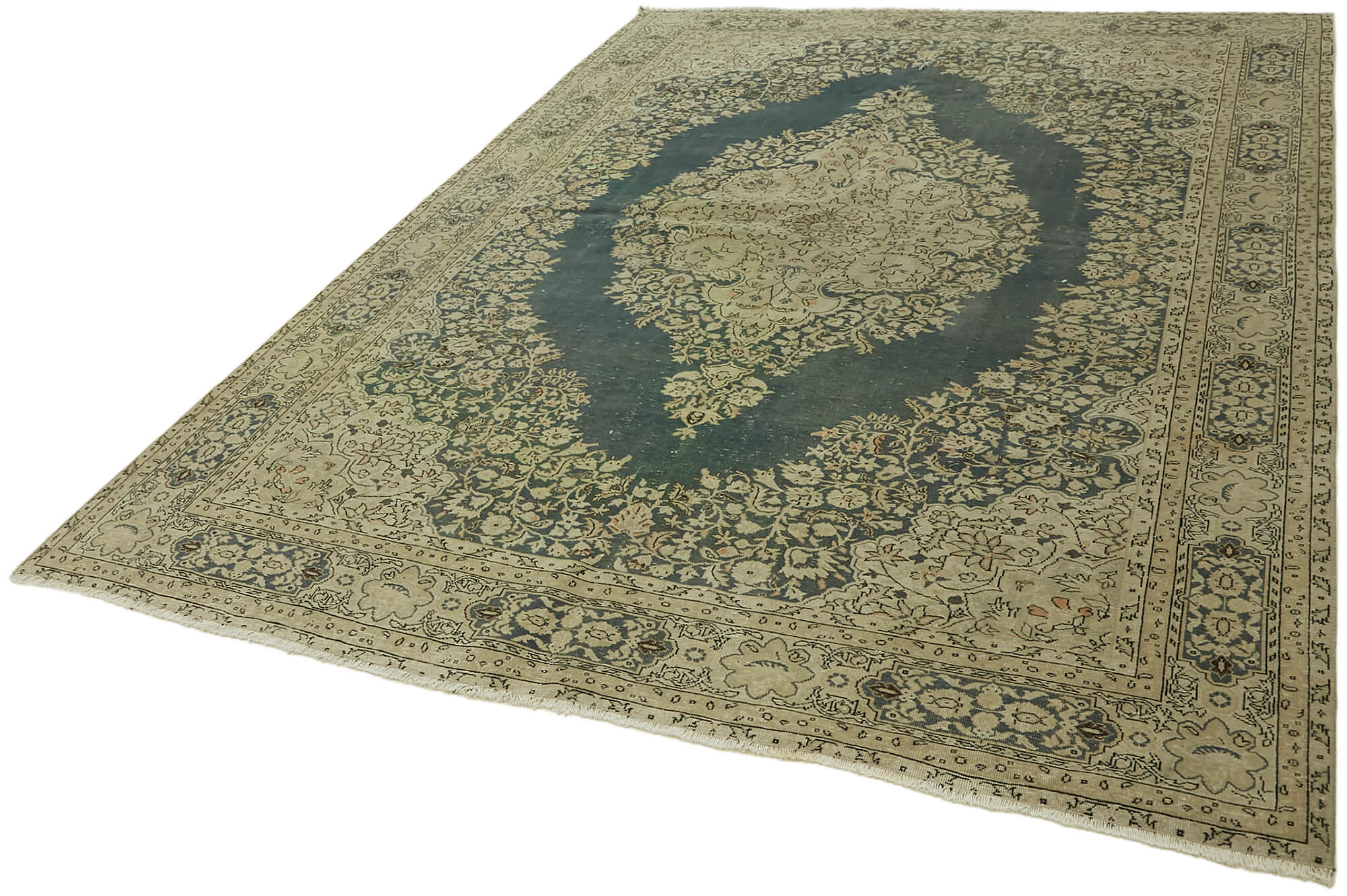 Collection of 6' 8'' x 9' 2'' Vintage Hand-Knotted Rug in a gallery layout