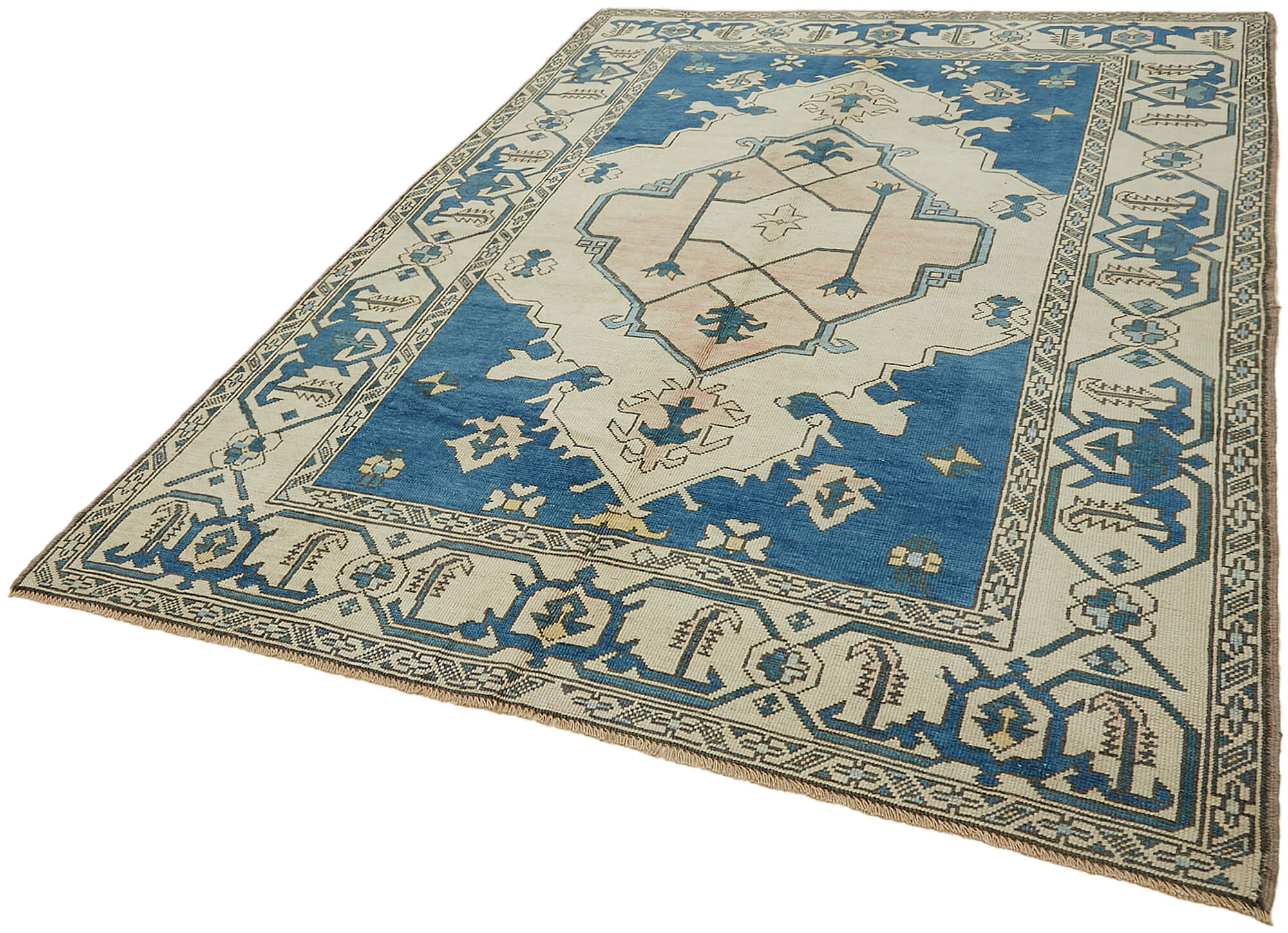 Collection of 6' 4'' x 9' 2'' Handmade Anatolian Turkish Rug in a gallery layout