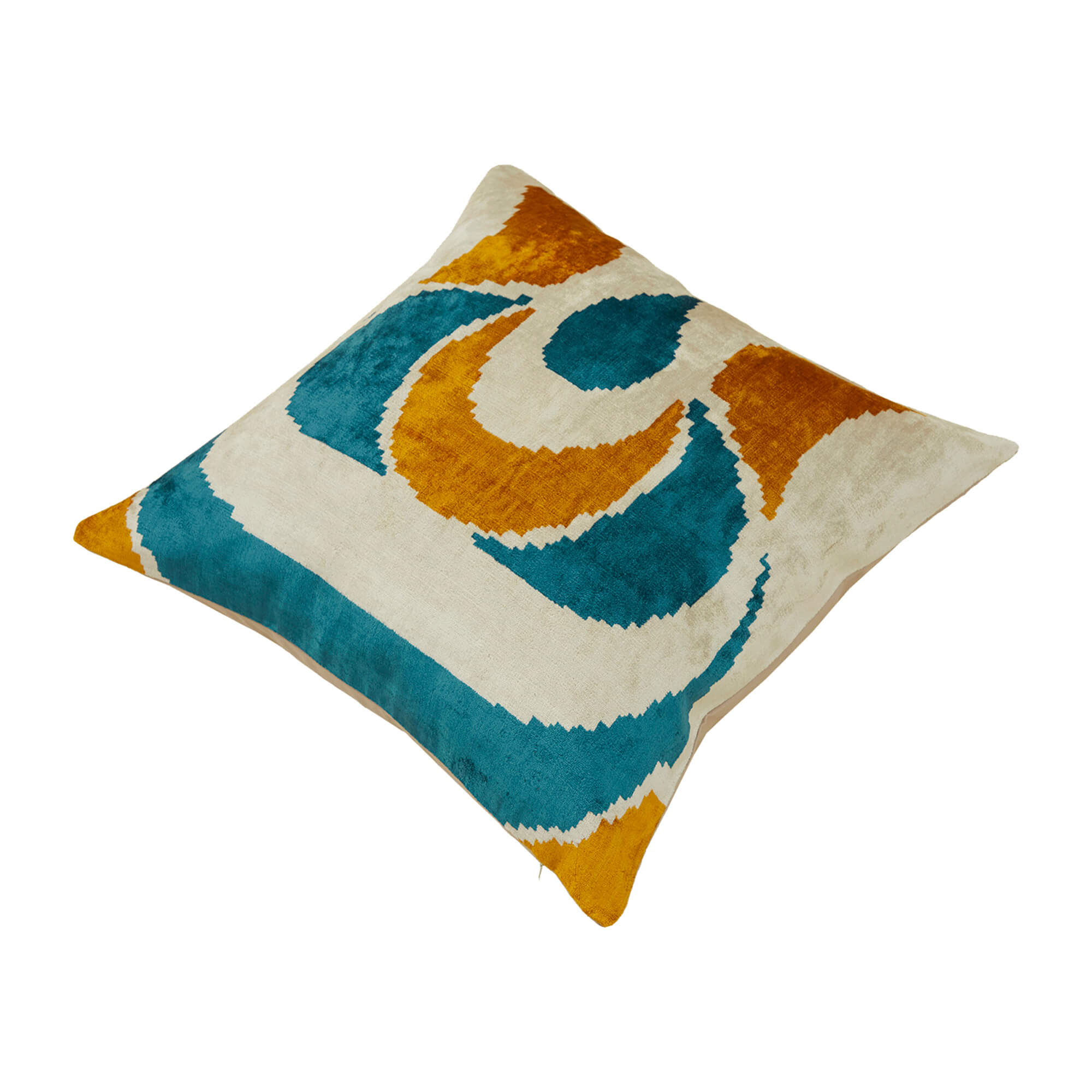 Collection of Blue Color Silk and Velvet Cushion Cover in a gallery layout