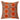 Orange Silk and Velvet Cushion Cover