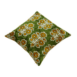 Collection of Silk and Velvet Green Pillow Cover in a gallery layout