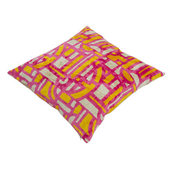 Collection of Pink Color Decorative Square Pillow Cover in a gallery layout