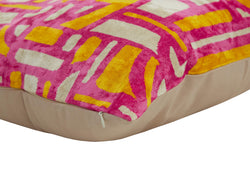 Collection of Pink Color Decorative Square Pillow Cover in a gallery layout