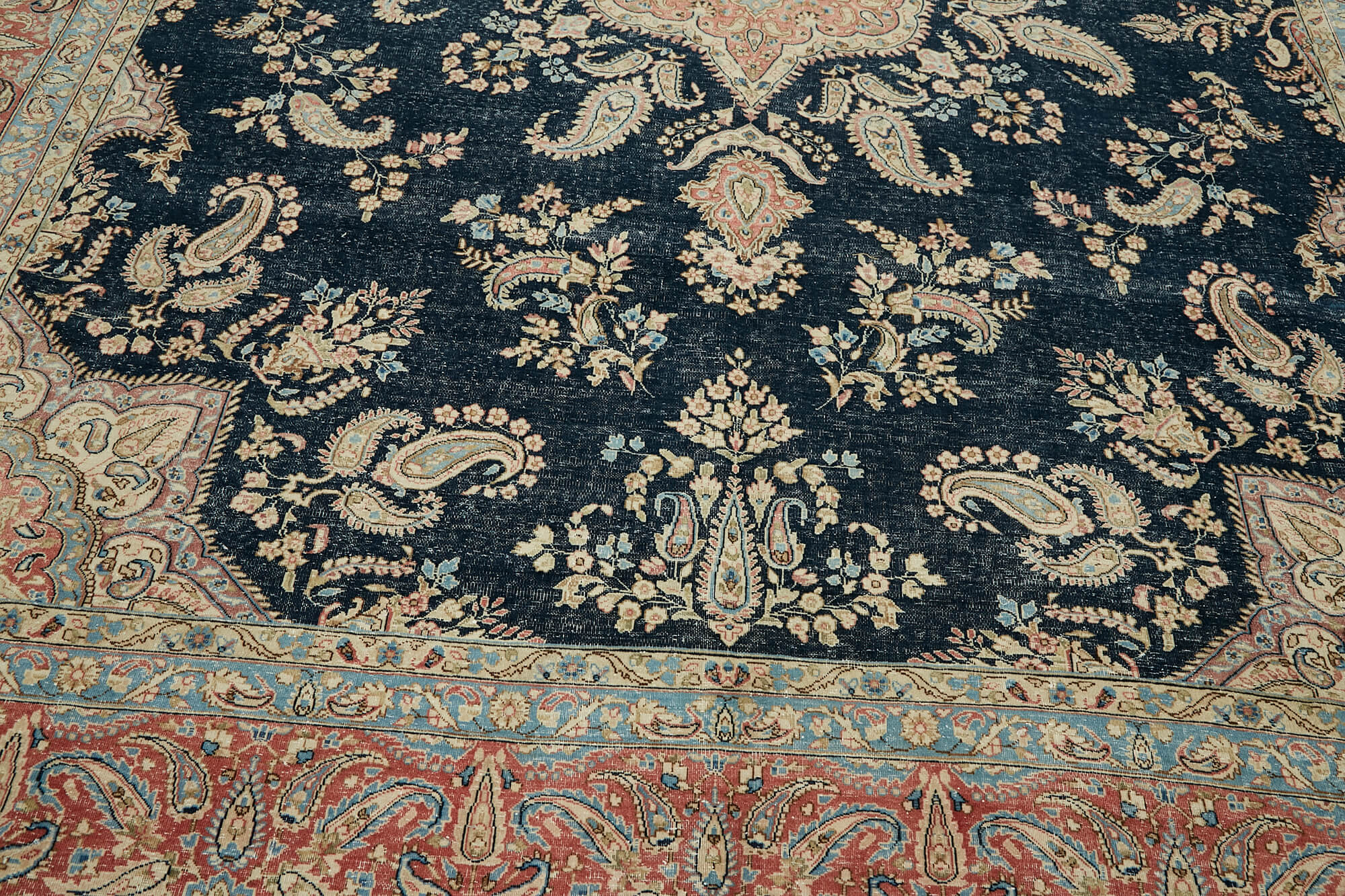 Collection of 8' 11'' x 11' 7'' Handmade Persian Rug in a gallery layout