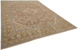 Collection of 9' 4'' x 12' 11'' Handmade Large Area Rug in a gallery layout