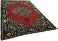 Collection of 7' 1'' x 10' 5'' Handmade Large Area Rug in a gallery layout