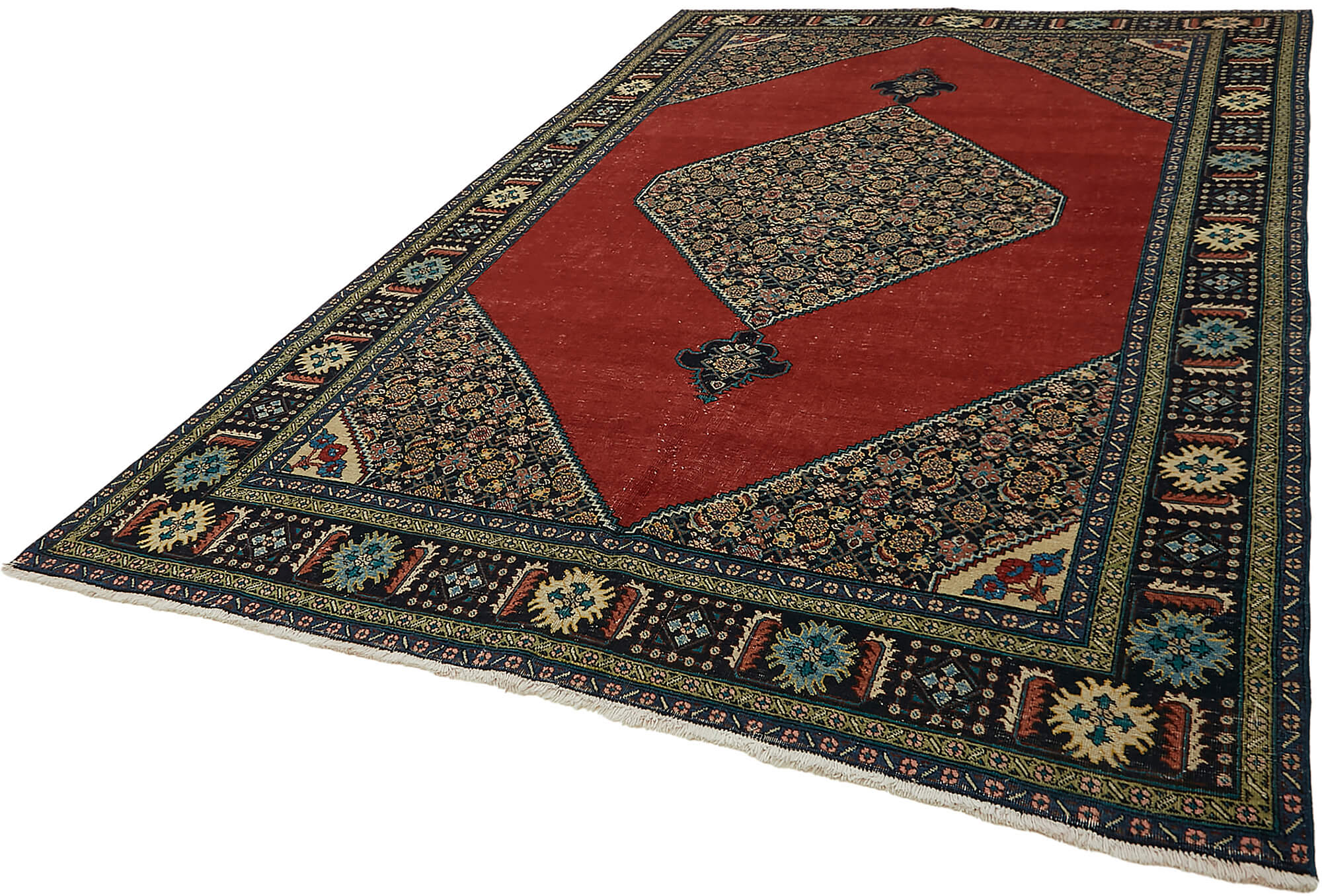 Collection of 7' 1'' x 10' 5'' Handmade Large Area Rug in a gallery layout