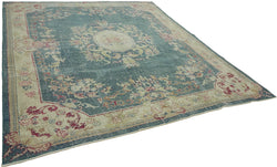 Collection of 9' 1'' x 9' 11'' Handmade Large Area Rug in a gallery layout