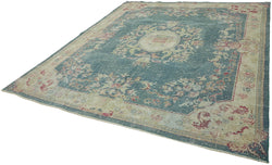 Collection of 9' 1'' x 9' 11'' Handmade Large Area Rug in a gallery layout