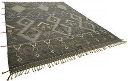 Collection of 9' 3'' x 12' 2'' Handmade Moroccan Rug in a gallery layout