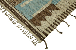 Collection of 9' 5'' x 12' 2'' Handmade Moroccan Rug in a gallery layout