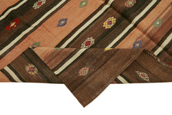 Collection of 6' 1'' x 10' 6'' - Anatolian Hand-Woven Kilim Rug in a gallery layout