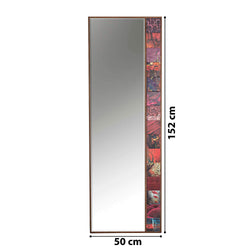 Collection of Benita Handmade Full Length Decorative Tile Mirror in a gallery layout