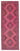 4' 8'' x 12' 9'' Pink Vintage Runner Rug