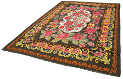 Collection of 7' 2'' x 10' 8'' Moldovan Rose Kilim Rug in a gallery layout