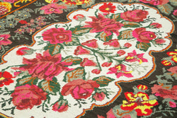 Collection of 7' 2'' x 10' 8'' Moldovan Rose Kilim Rug in a gallery layout