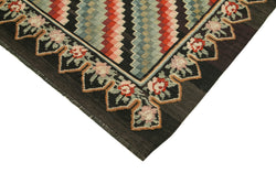 Collection of 5' 4'' x 7' 1'' Handwoven Moldova Kilim Rug in a gallery layout