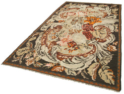 Collection of 5' 10'' x 10' 5'' Floral Vintage Kilim Rug in a gallery layout