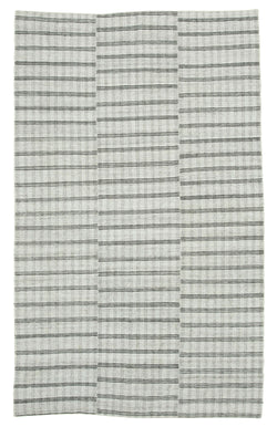 Collection of 5' 5'' x 9' 1'' Beige Color Thin Kilim Rug in a gallery layout