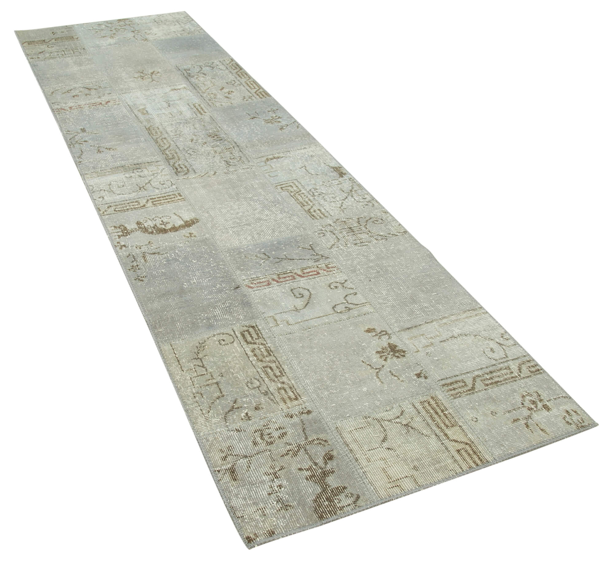 Collection of 2' 9'' x 10' Patchwork Runner Rug in a gallery layout