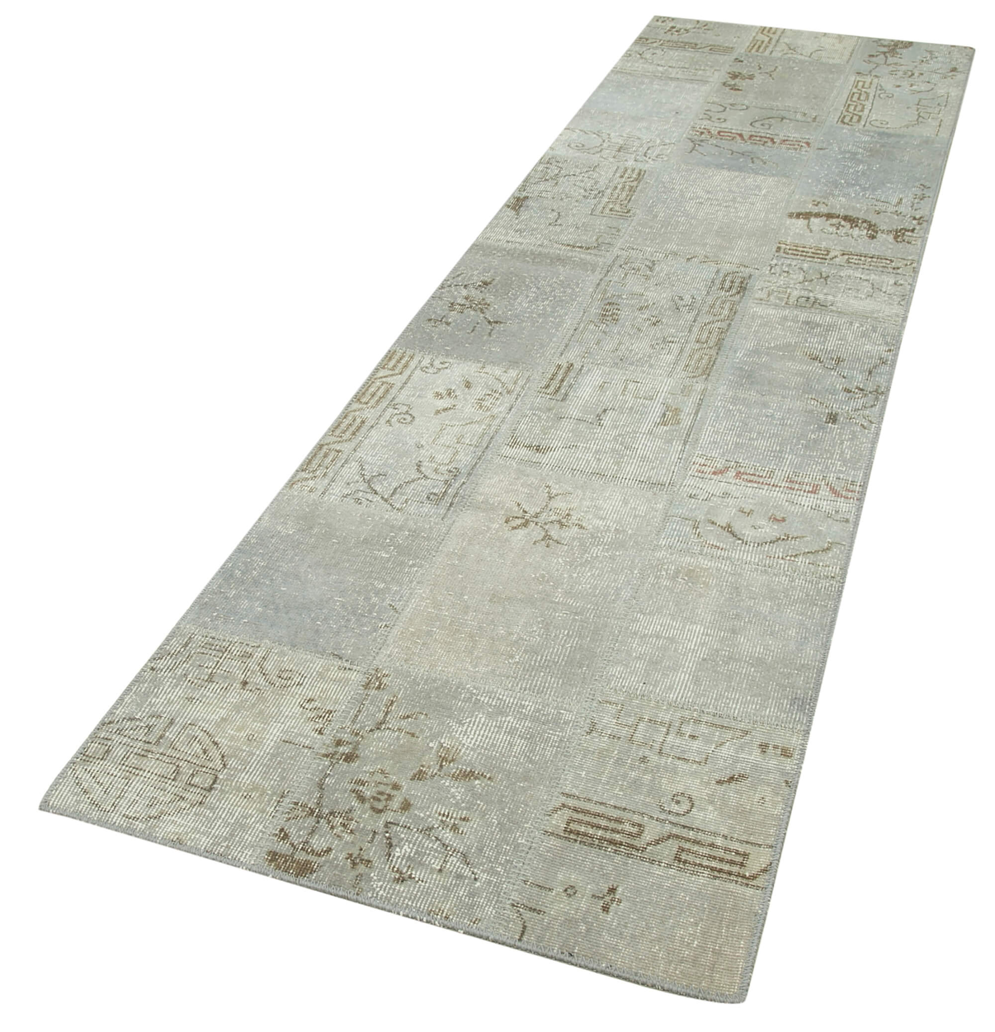 Collection of 2' 9'' x 10' Patchwork Runner Rug in a gallery layout