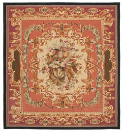 Collection of 9' 11'' x 10' 10'' Aubusson Tapestry Kilim in a gallery layout