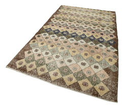 Collection of 4' 11'' x 8' 7'' Handmade Bohemian Rug in a gallery layout