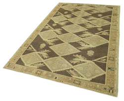 Collection of 5' 3'' x 8' 4'' Handmade Anatolian Rug in a gallery layout