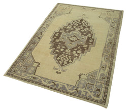 Collection of 3' 4'' x 5' 4'' Handmade Vintage Area Rug in a gallery layout