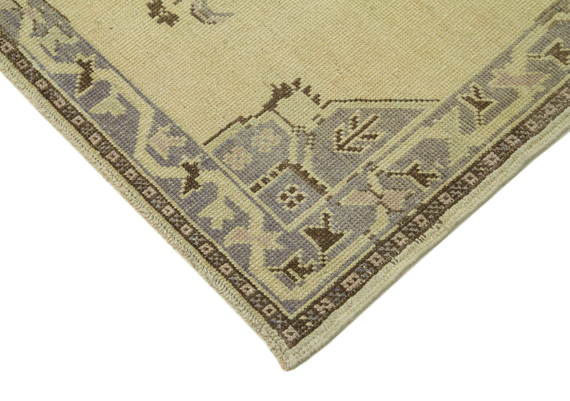 Collection of 3' 4'' x 5' 4'' Handmade Vintage Area Rug in a gallery layout