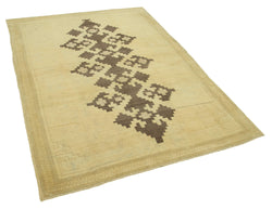 Collection of 4' 6'' x 6' 4'' Hand-Knotted Oriental Rug in a gallery layout