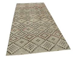 Collection of 4' 2'' x 8' 6'' Beige Bohemian Rug in a gallery layout