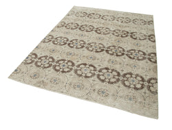 Collection of 5' 7'' x 7' 10'' Beige Color Bohemian Rug in a gallery layout