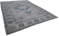 Collection of 9' 7'' x 13' 5'' Handmade Anatolian Oushak Rug in a gallery layout