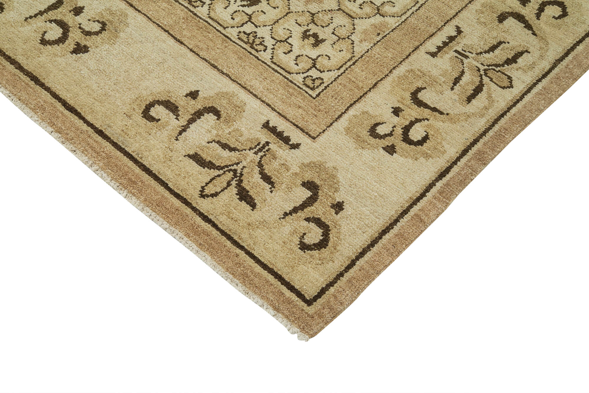 Collection of 10' x 13' 11'' Beige Decorative Oushak Rug in a gallery layout