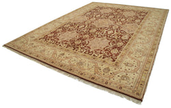 Collection of 9' 11'' x 13' 10'' Handmade Oriental Oushak Rug in a gallery layout