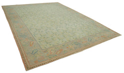 Collection of 10' 3'' x 13' 6'' Handmade Oushak Rug in a gallery layout