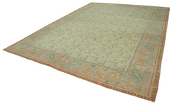 Collection of 10' 3'' x 13' 6'' Handmade Oushak Rug in a gallery layout