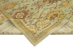 Collection of 8' 4'' x 9' 11'' Beige Handmade Oushak Rug in a gallery layout