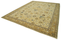 Collection of 9' 10'' x 14' 1'' Beige Oriental Oushak Rug in a gallery layout