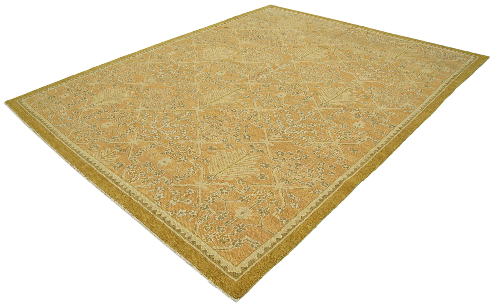 Collection of 8' 2'' x 10' Handmade Oushak Rug in a gallery layout